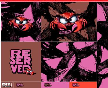 Kissenpanel ca. 1,15m Salty Pillow Eddy Pink by Thorsten Berger von Swafing